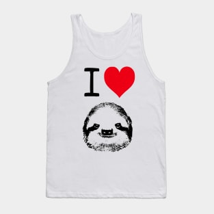 I Love Sloths Tank Top